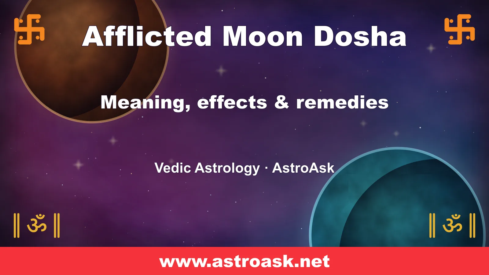 Afflicted Moon Dosha — meaning, effects and remedies in Vedic astrology | AstroAsk