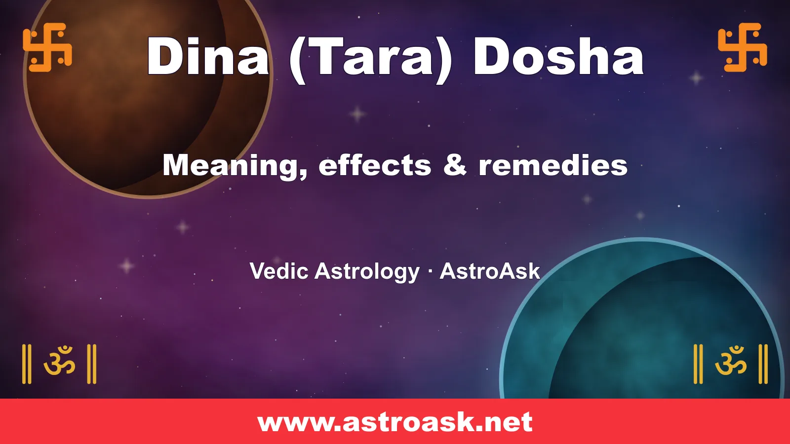 Dina (Tara) Dosha — meaning, effects and remedies in Vedic astrology | AstroAsk