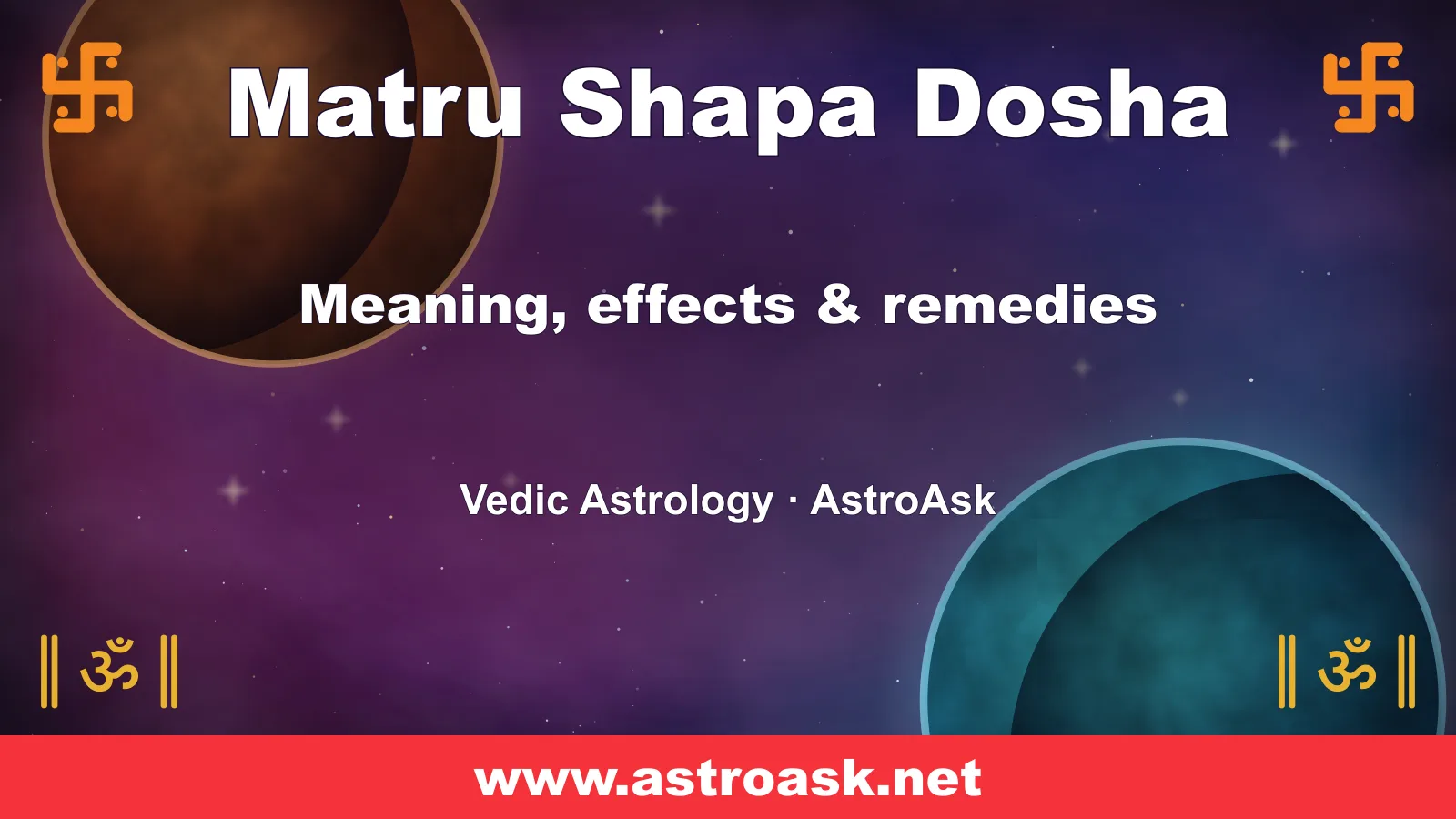 Matru Shapa Dosha — meaning, effects and remedies in Vedic astrology | AstroAsk