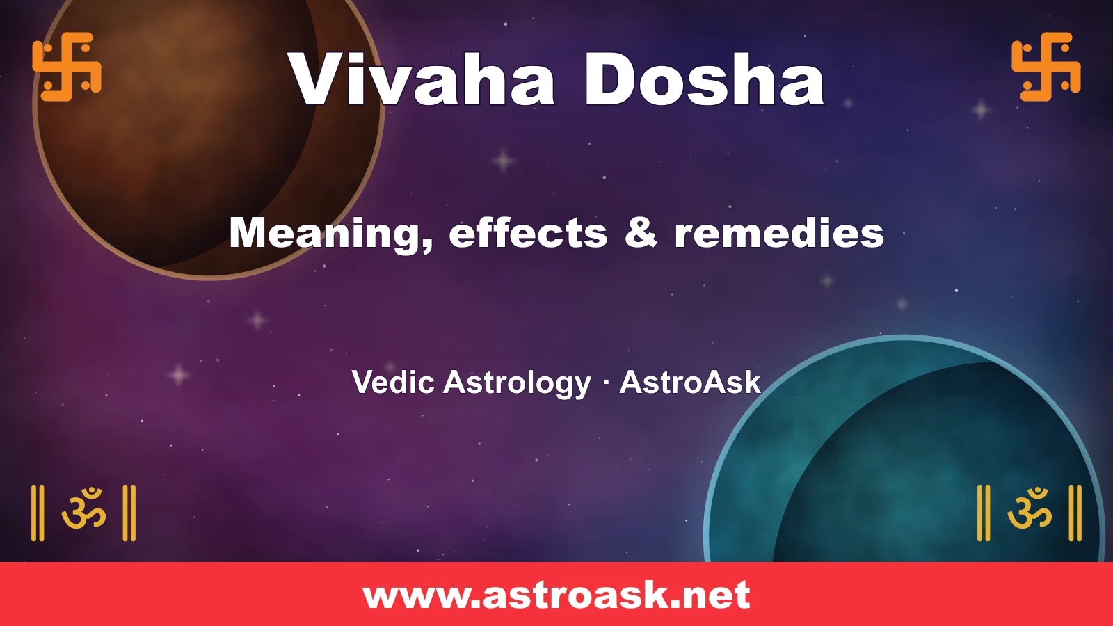 Vivaha Dosha — meaning, effects and remedies in Vedic astrology | AstroAsk