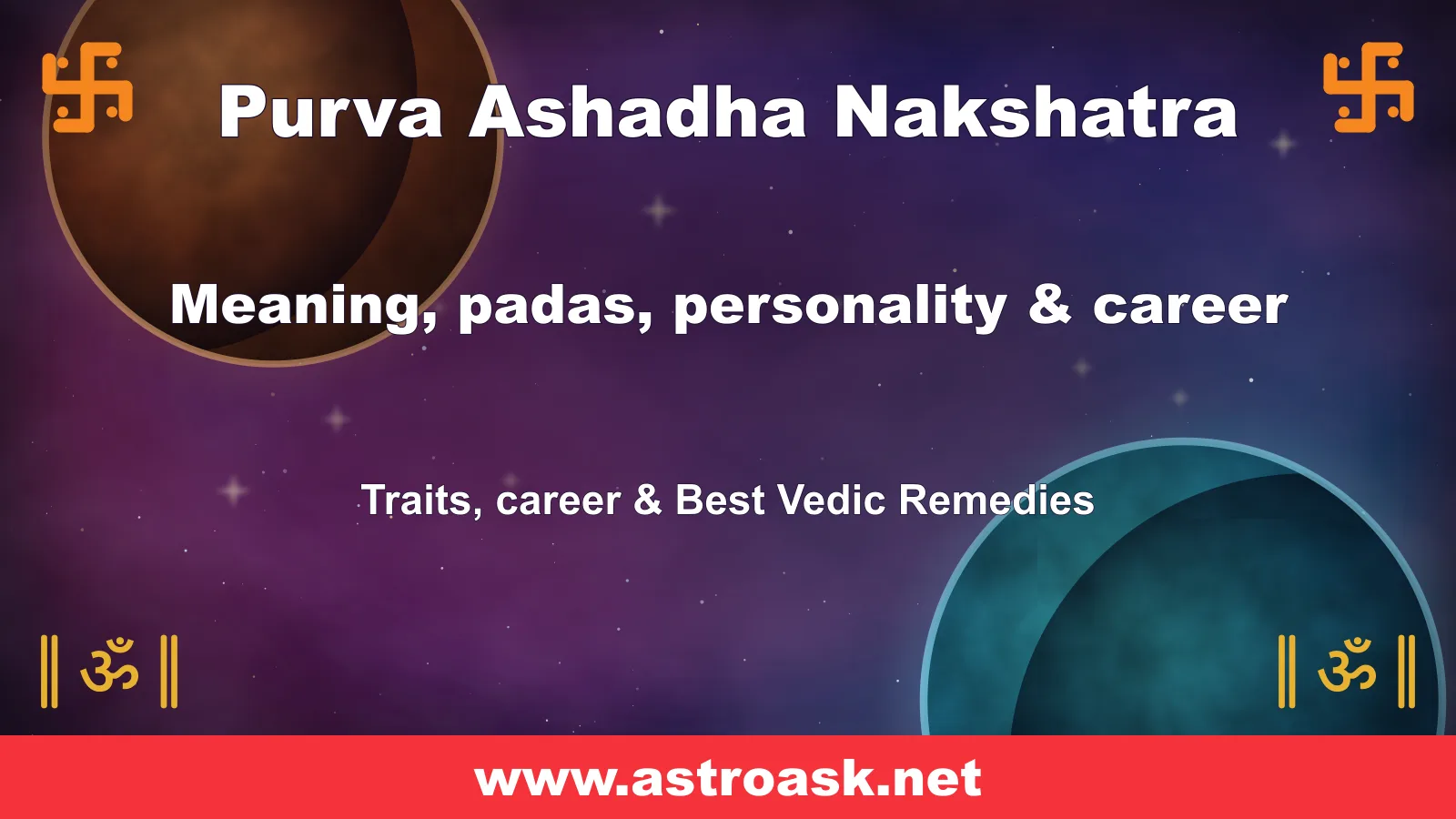 Purva Ashadha Nakshatra — Vedic lunar mansion illustration | AstroAsk