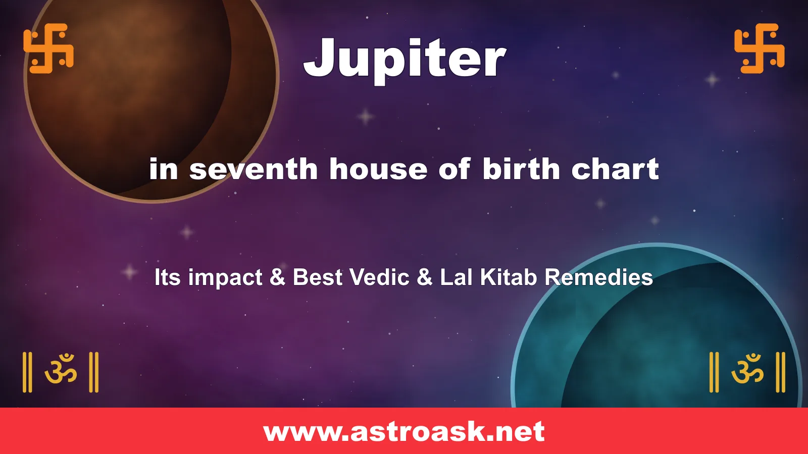 Jupiter in the 7th house — Vedic astrology illustration | AstroAsk