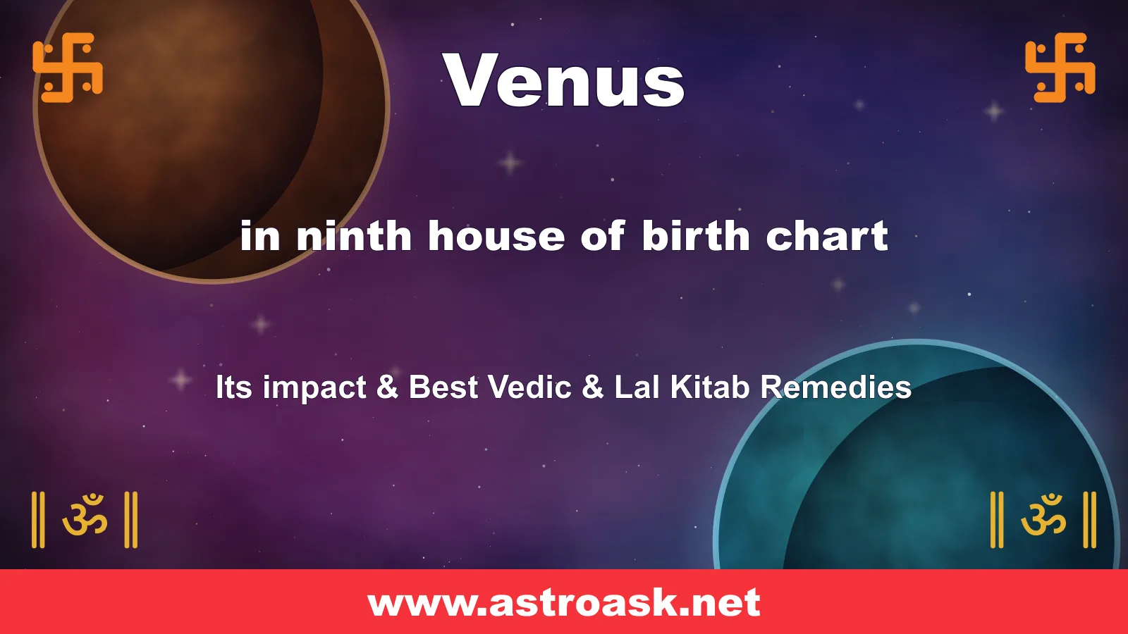 Venus in the 9th house — Vedic astrology illustration | AstroAsk