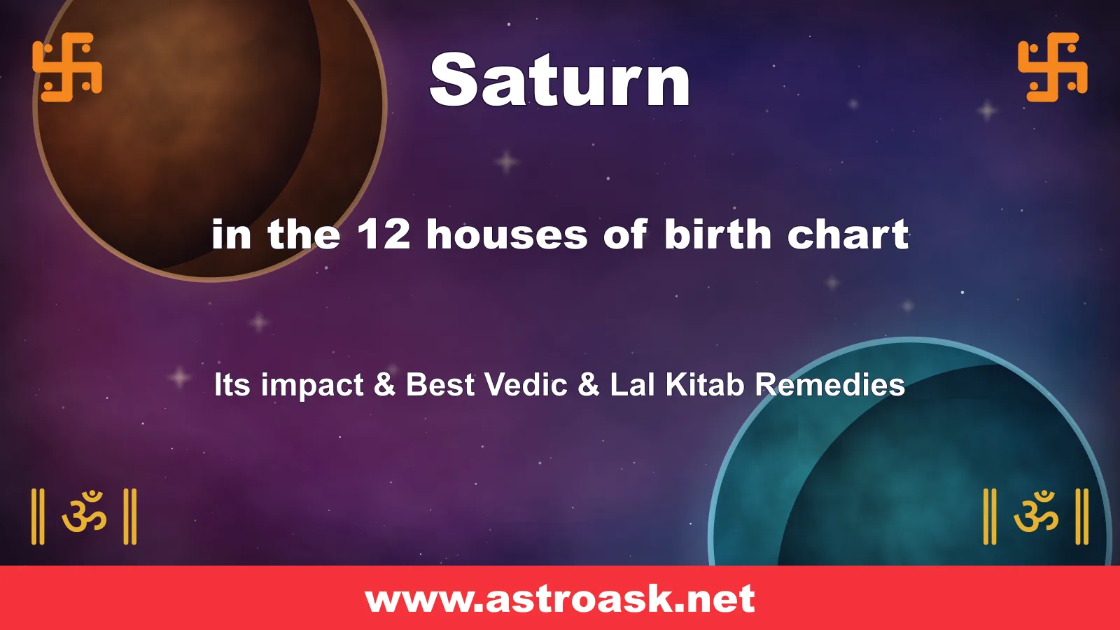 Saturn (Shani) graha — cosmic Vedic astrology illustration | AstroAsk