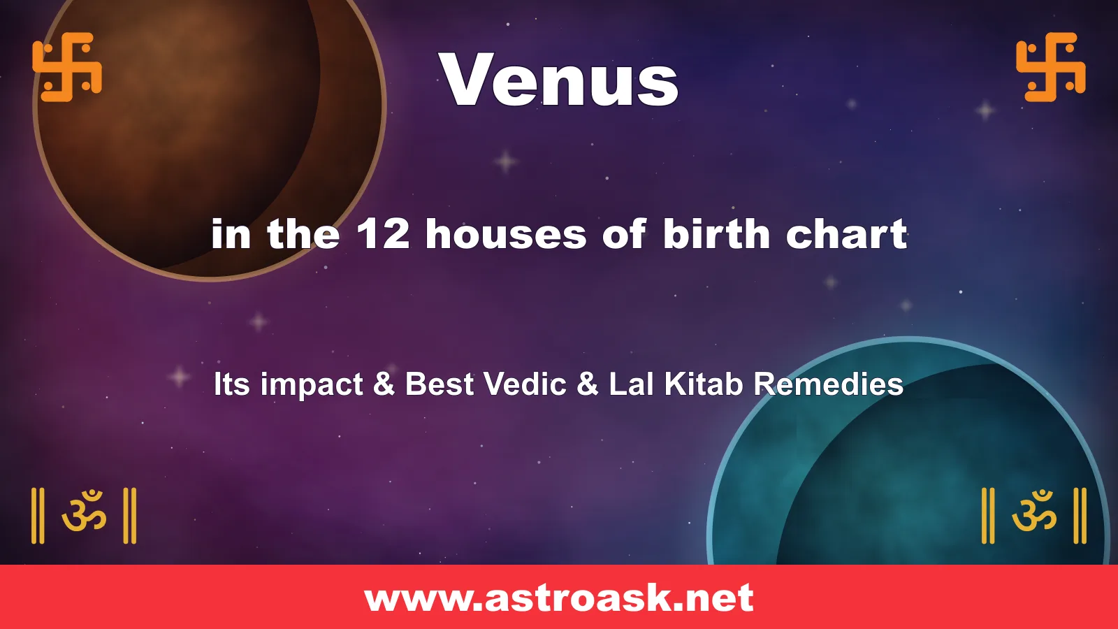 Venus (Shukra) graha — cosmic Vedic astrology illustration | AstroAsk