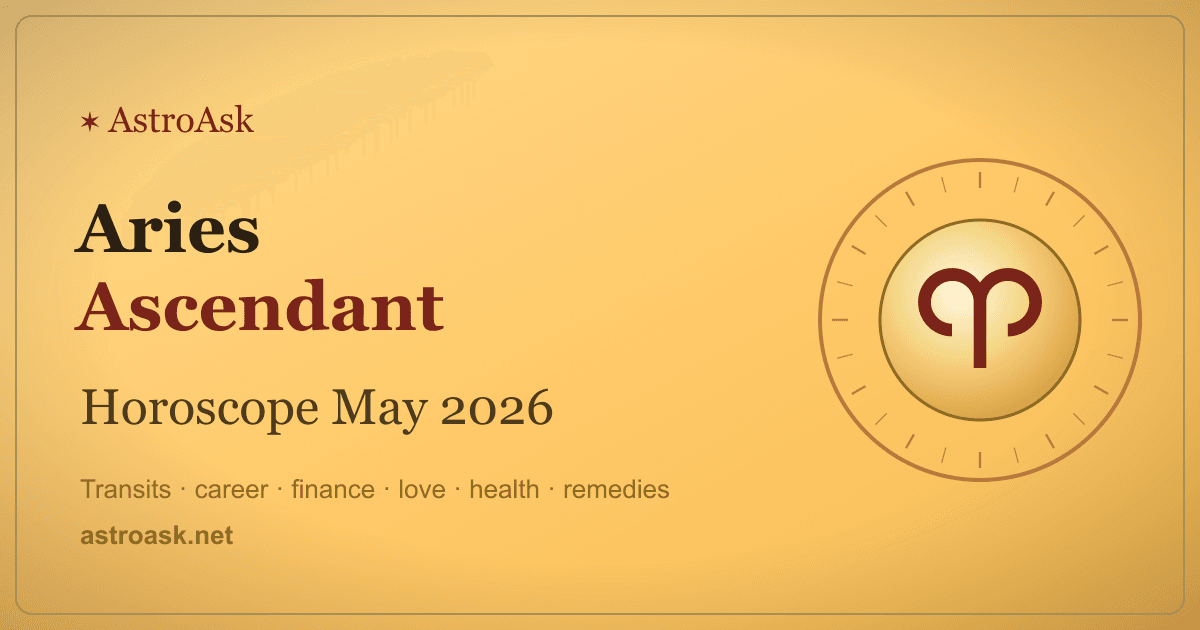 Aries Ascendant Horoscope May 2026