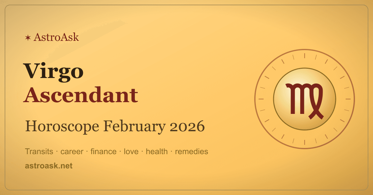 Virgo Ascendant Horoscope February 2026